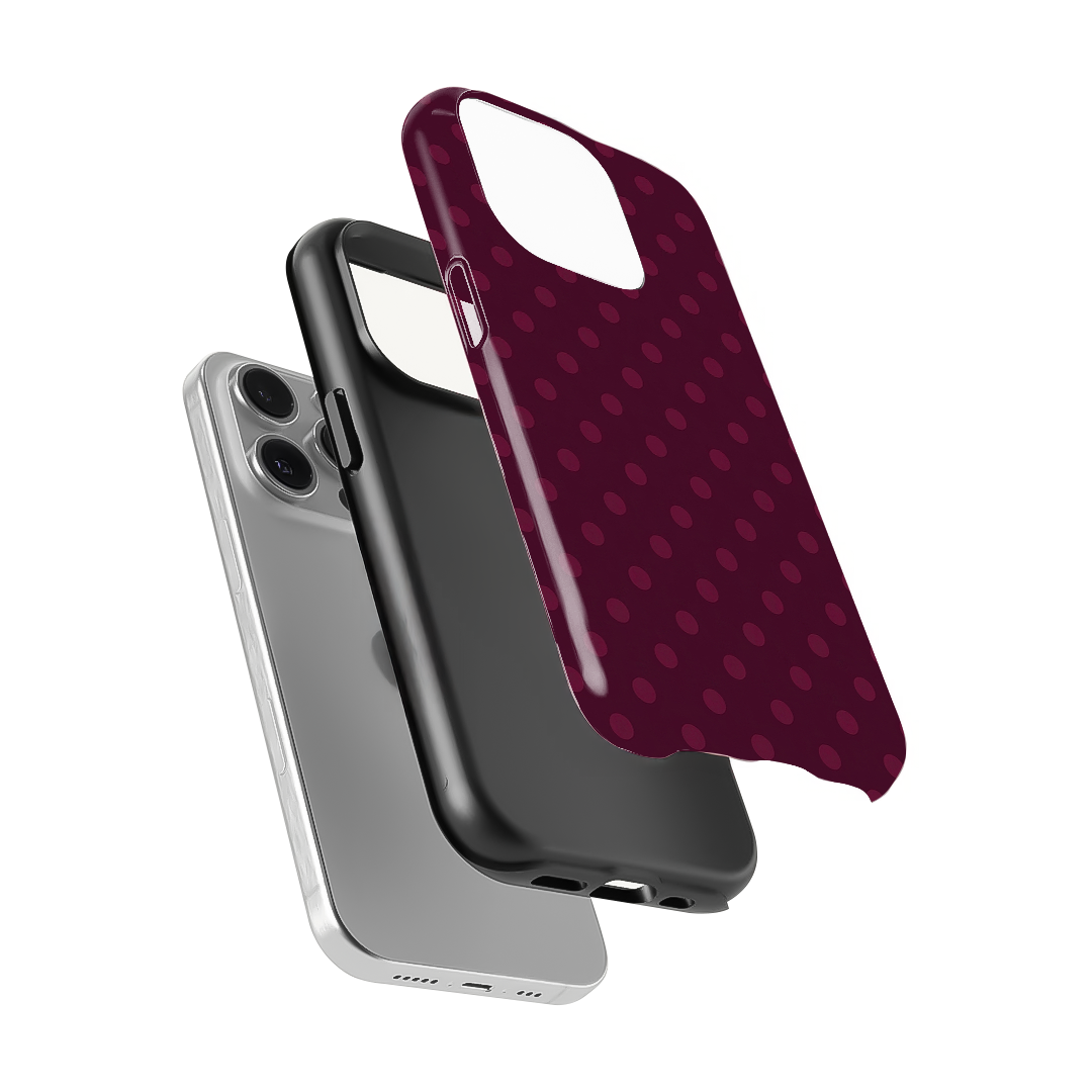 Polka Dot | Burgundy Phone Case
