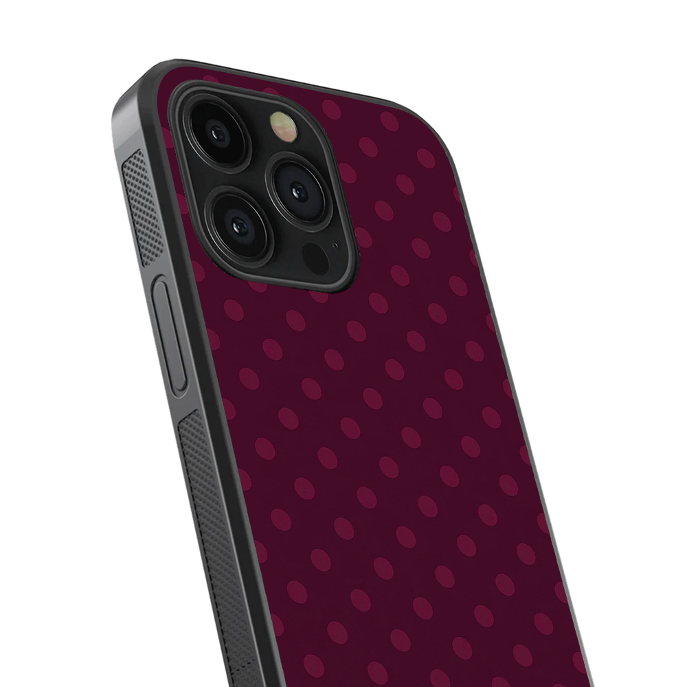 Polka Dot | Burgundy Phone Case