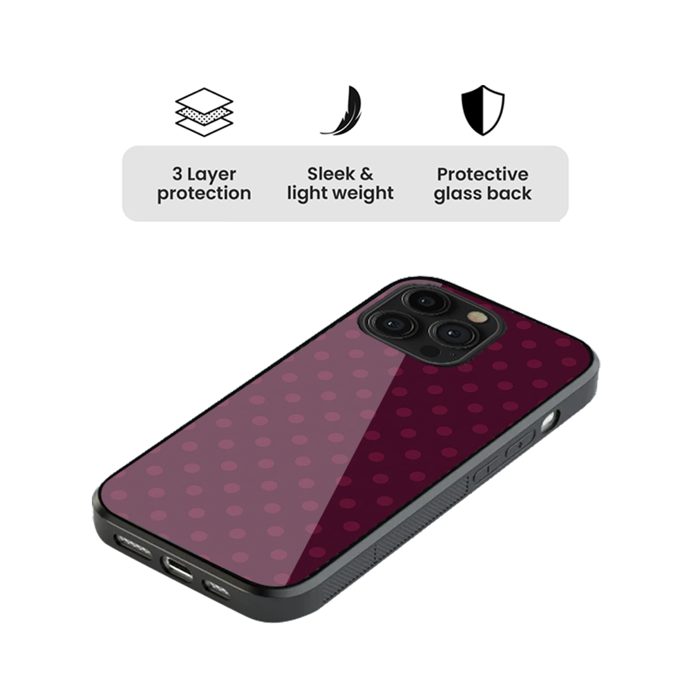 Polka Dot | Burgundy Phone Case