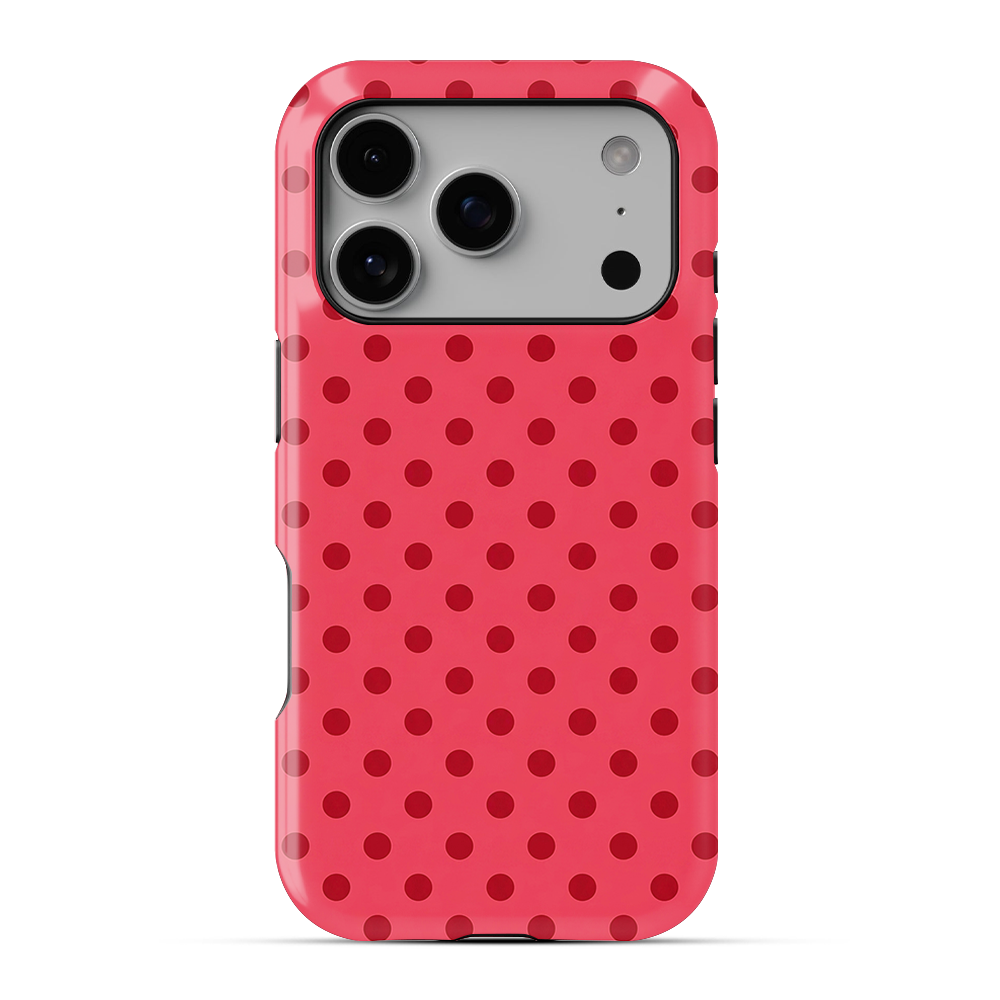 Polka Dot | Red & Pink - I Phone Case
