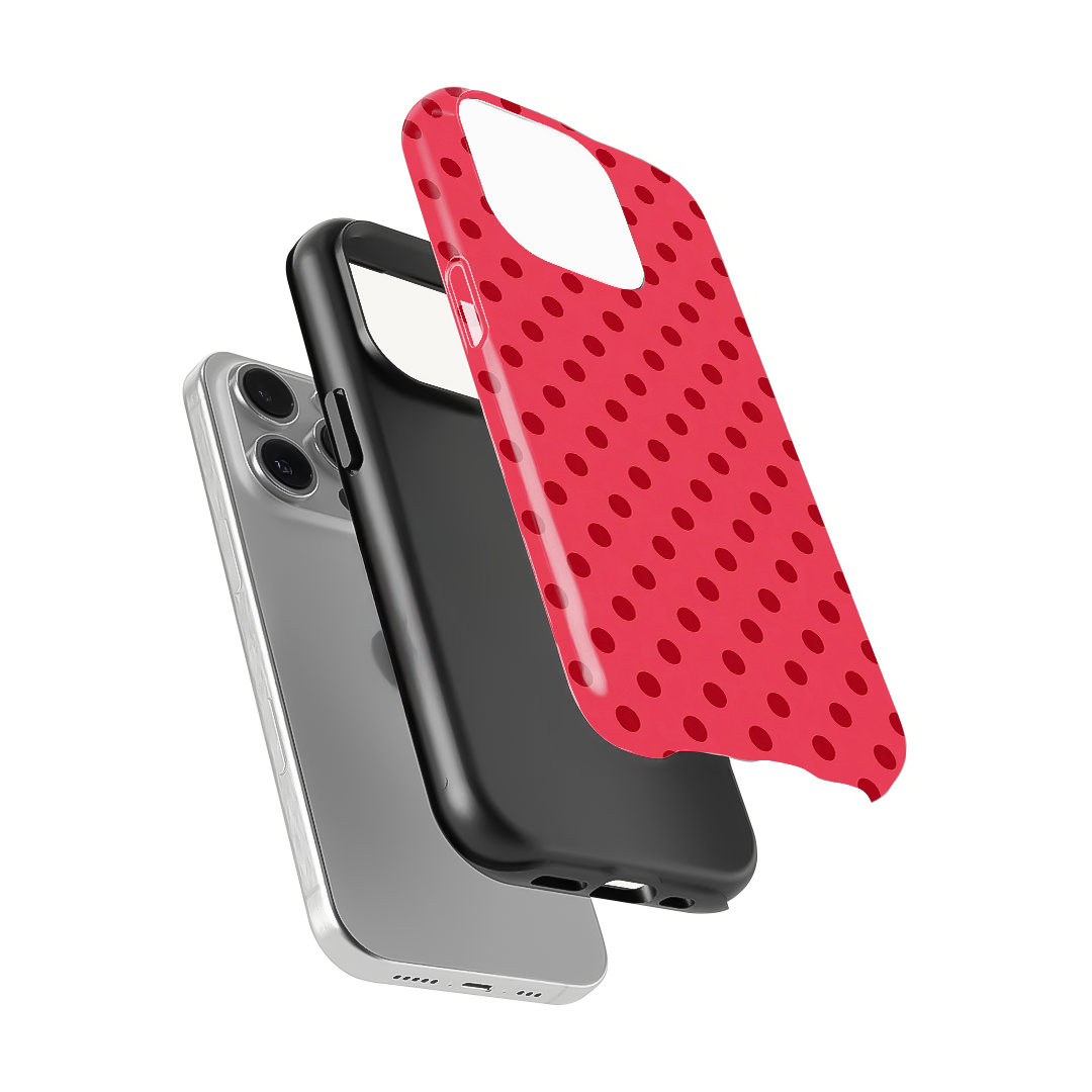 Polka Dot | Red & Pink - I Phone Case
