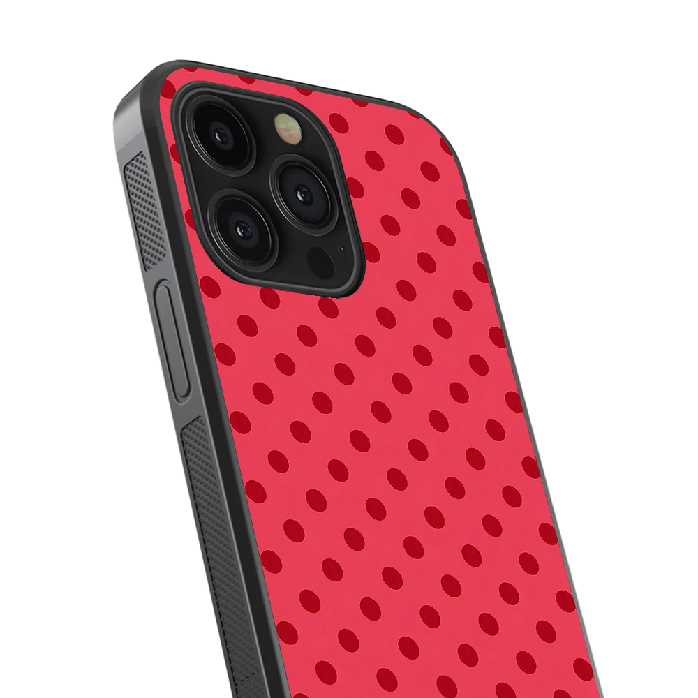 Polka Dot | Red & Pink - I Phone Case