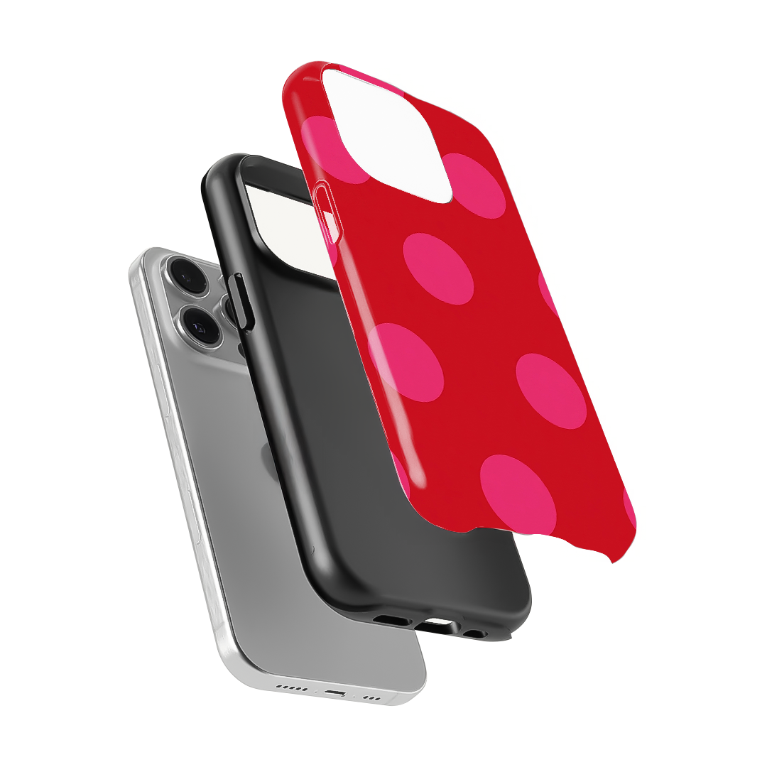 Polka Dot | Red & Pink - II Phone Case