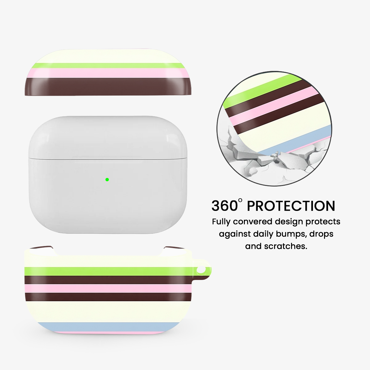 Sweet Treat Stripes Airpods Case