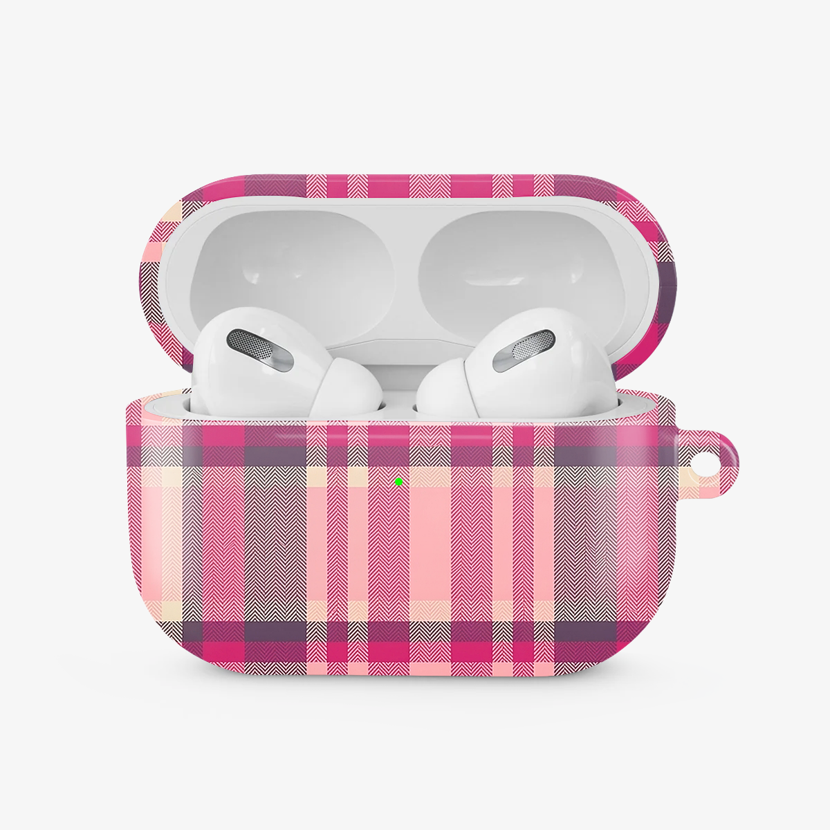 Gingham | Pink II Airpods Case
