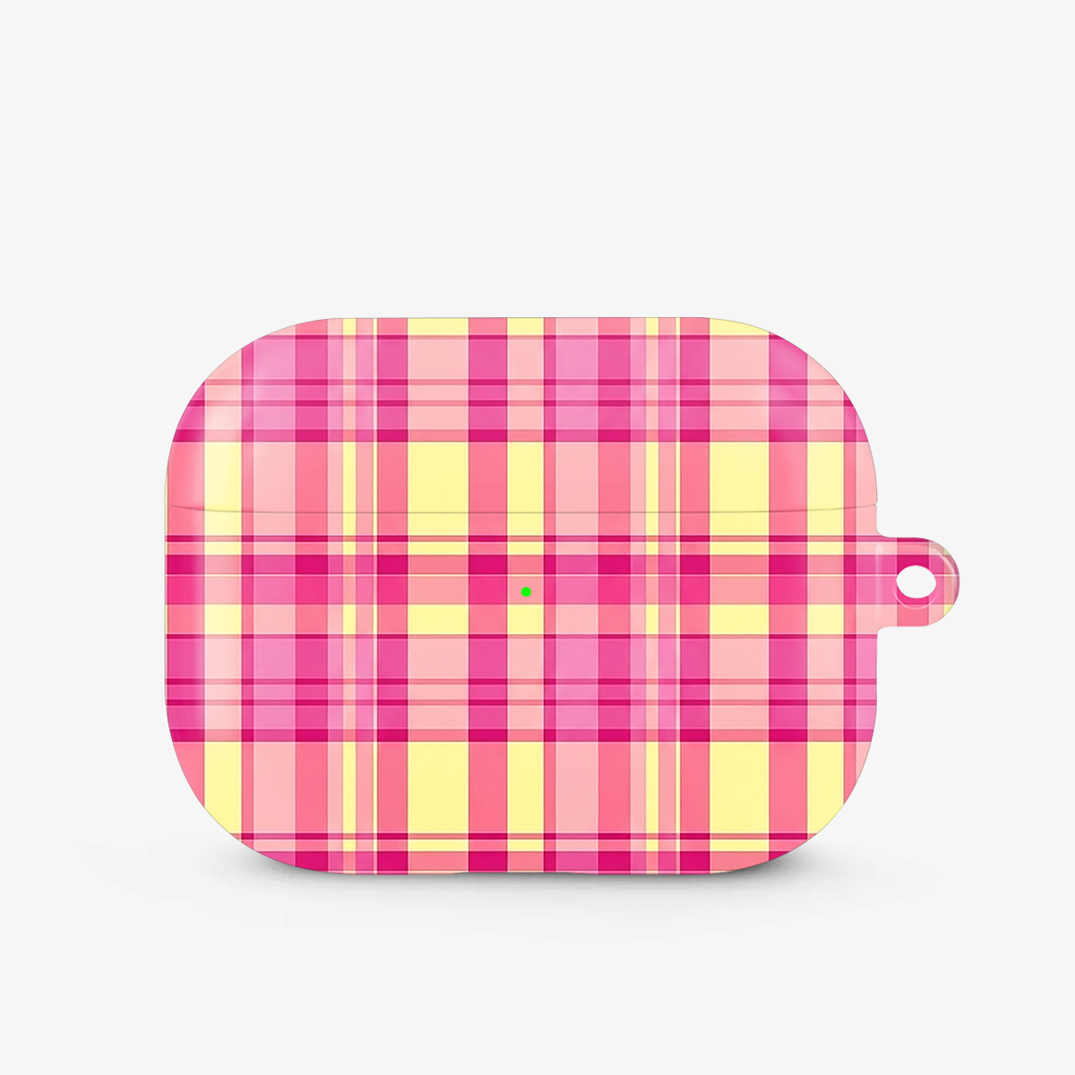 Gingham | Pink & Yellow Airpods Case
