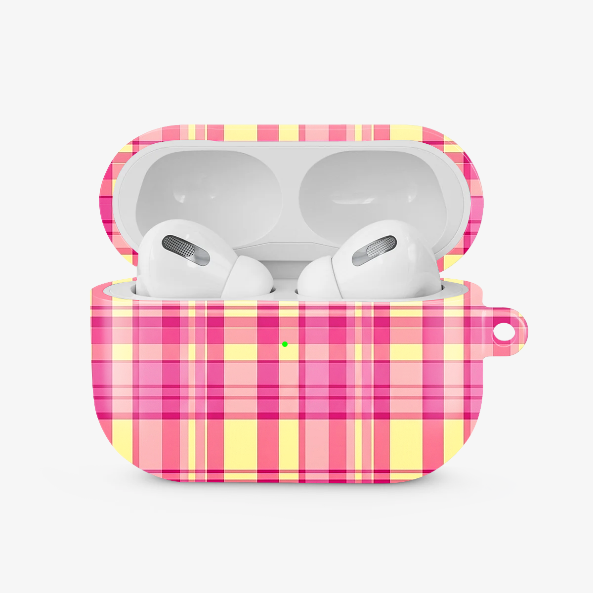 Gingham | Pink & Yellow Airpods Case
