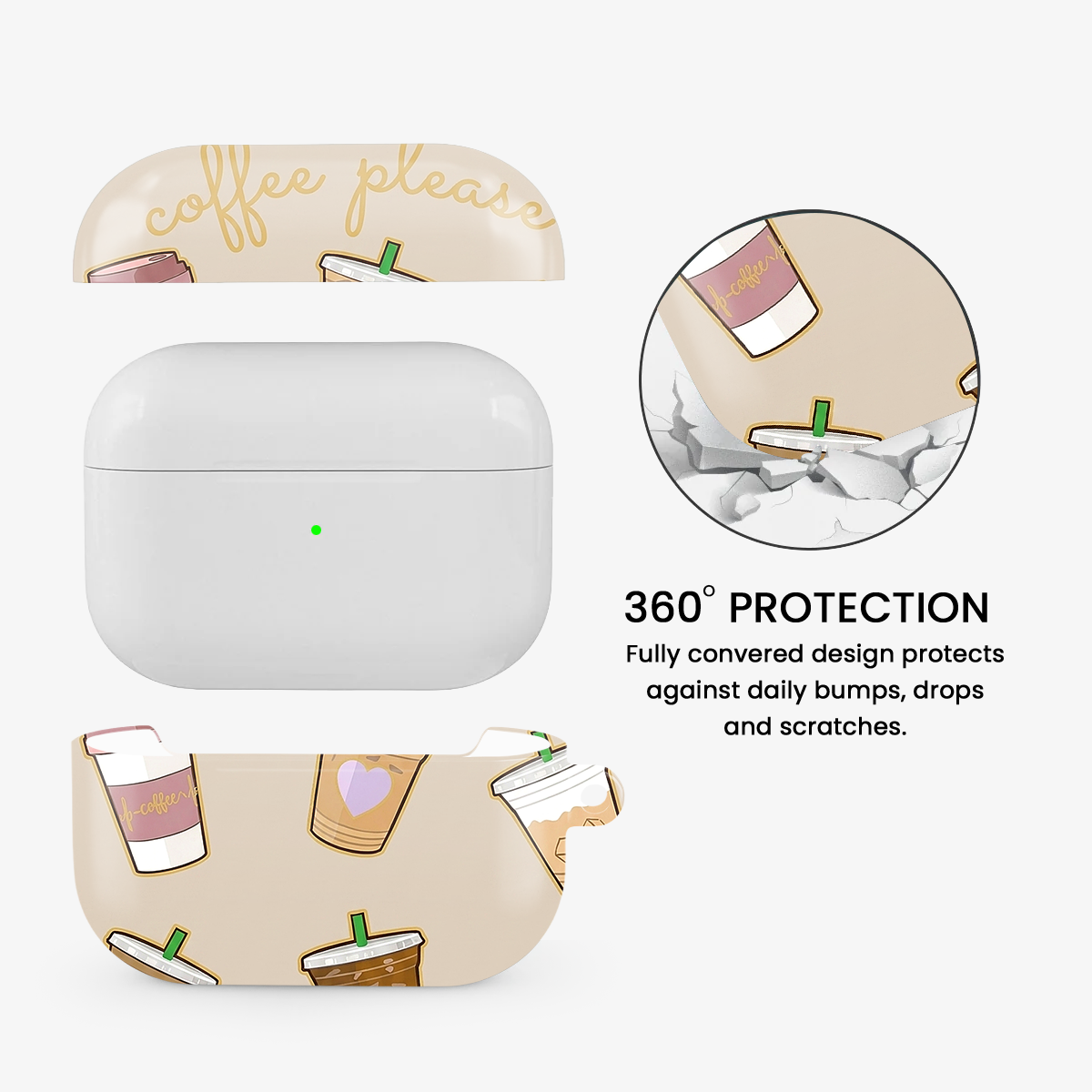 Coffee Please Airpods Case