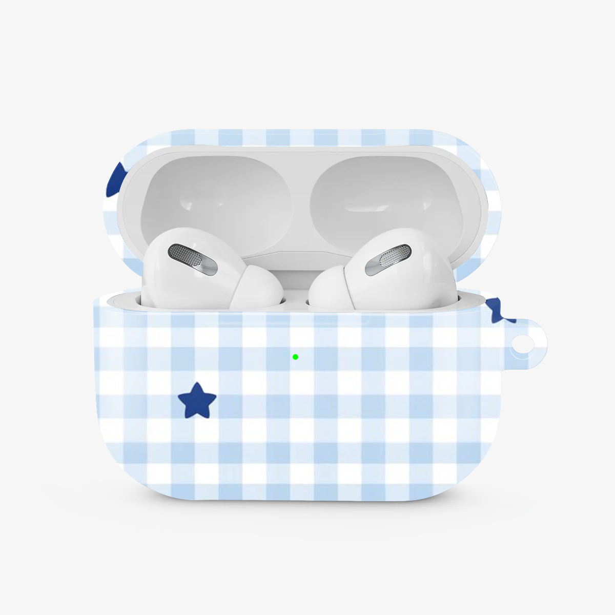 Gingham | Blue & White - I Airpods Case