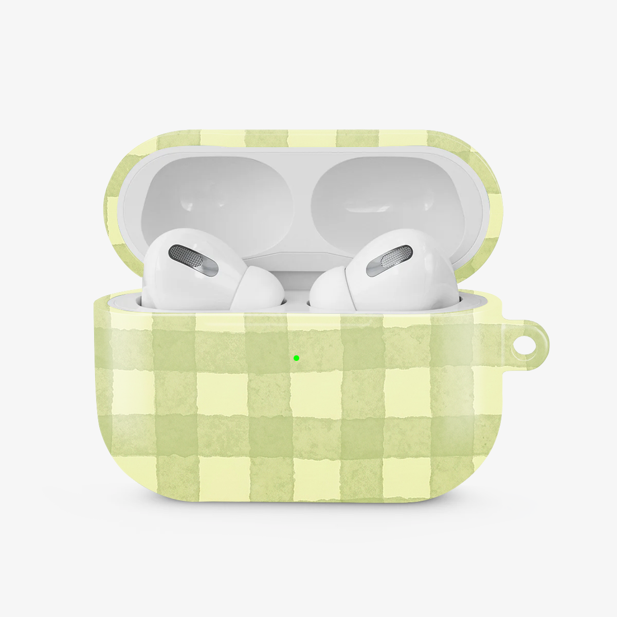 Gingham | Green Airpods Case