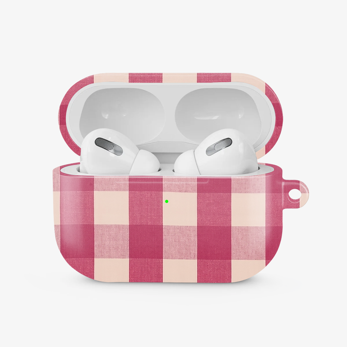 Gingham | Pink I Airpods Case