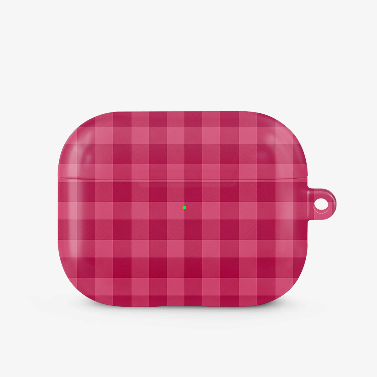 Gingham | Pink & Red Airpods Case