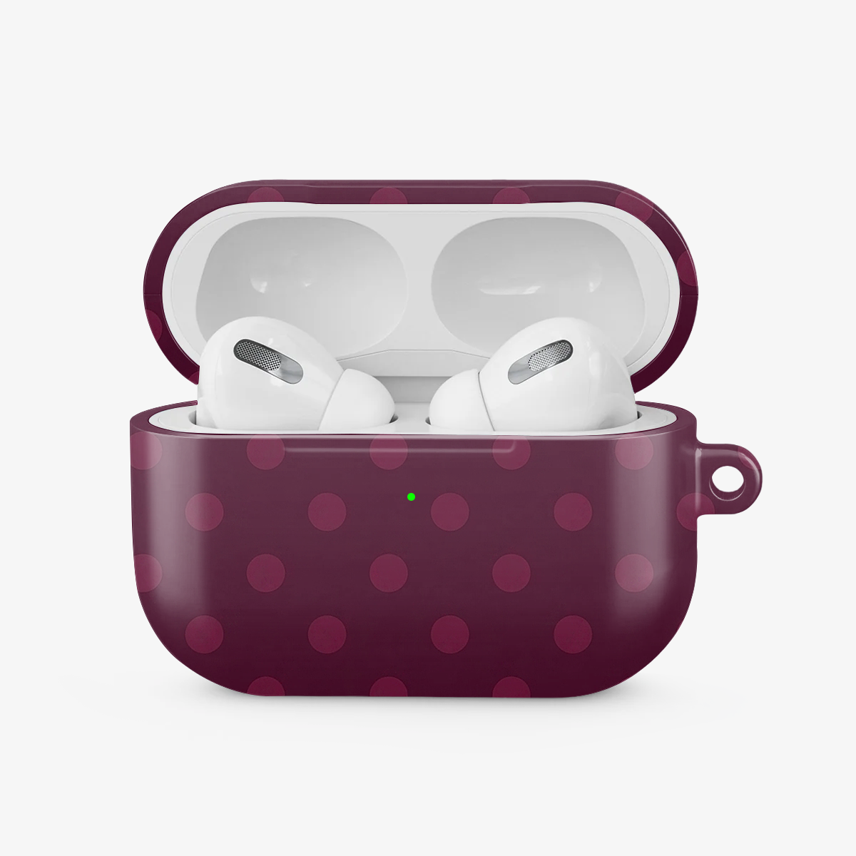 Polka Dot | Burgundy Airpods Case