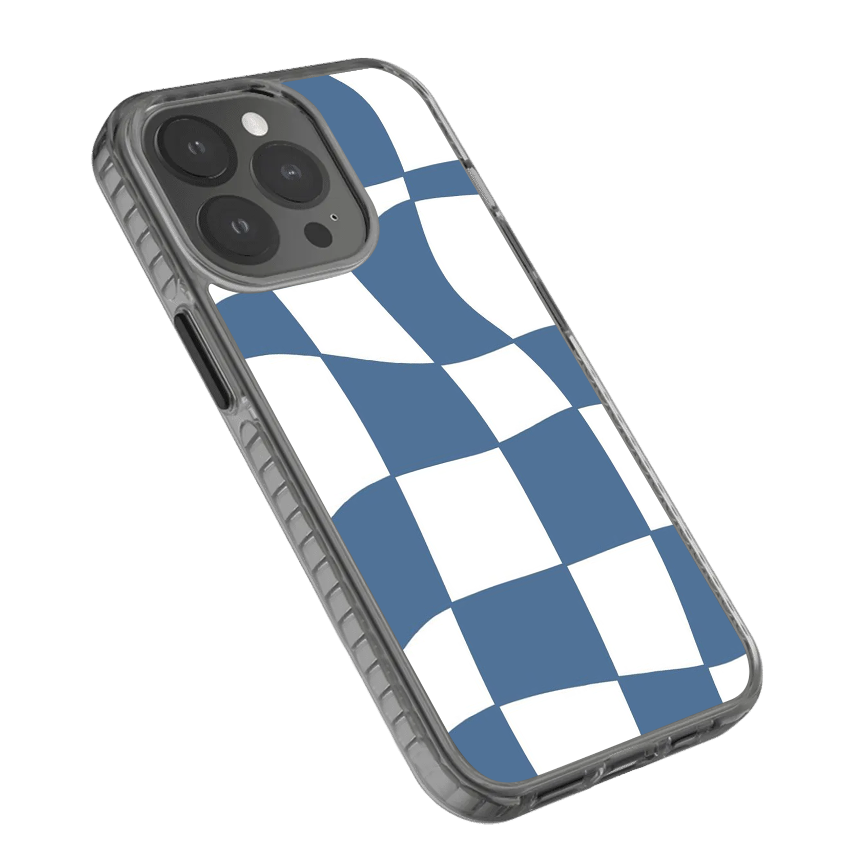 Checkered Basic Blue/White Phone Stride 2.0 Case