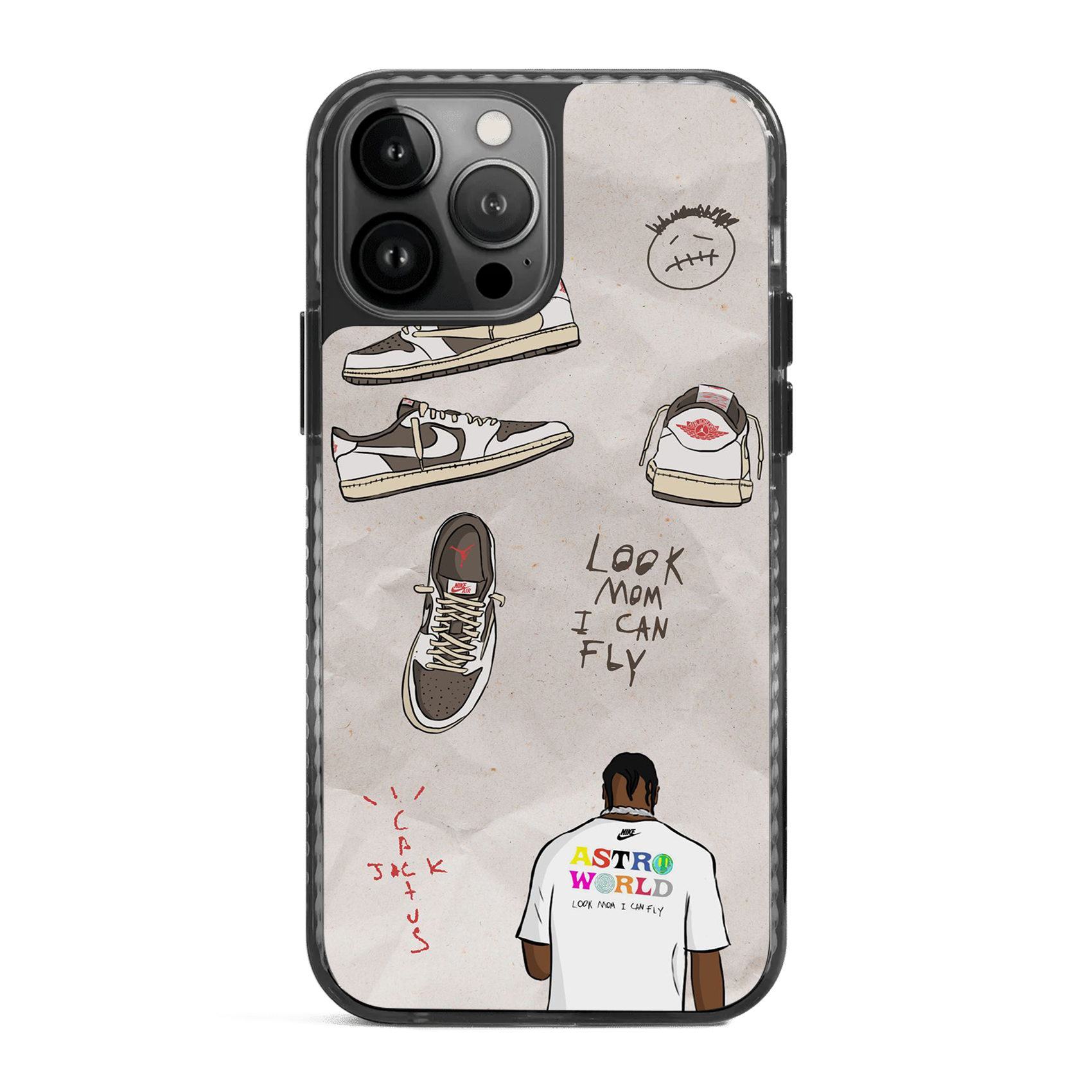 Look Mom I Can Fly X Cactus Jack Stride 2.0 Phone Case