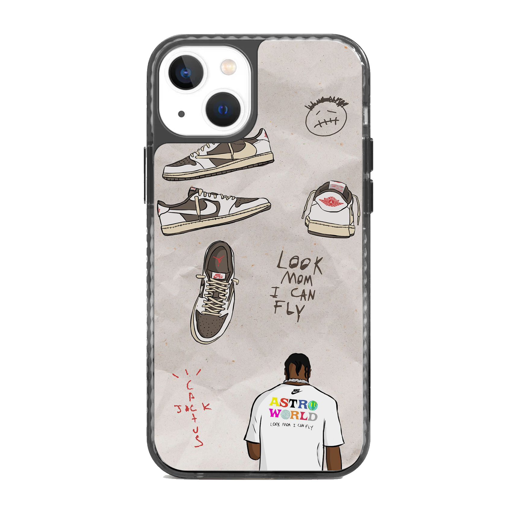 Look Mom I Can Fly X Cactus Jack Stride 2.0 Phone Case