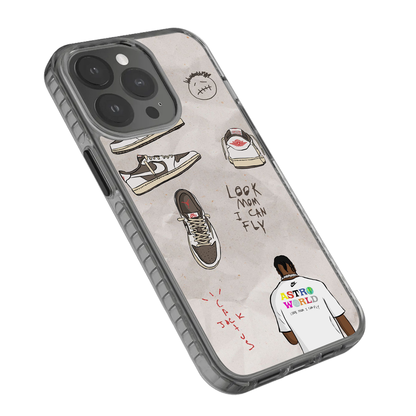 Look Mom I Can Fly X Cactus Jack Stride 2.0 Phone Case