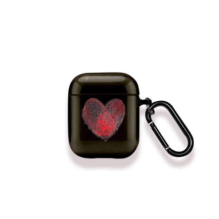 Thumbprint Heart's AirPods Case