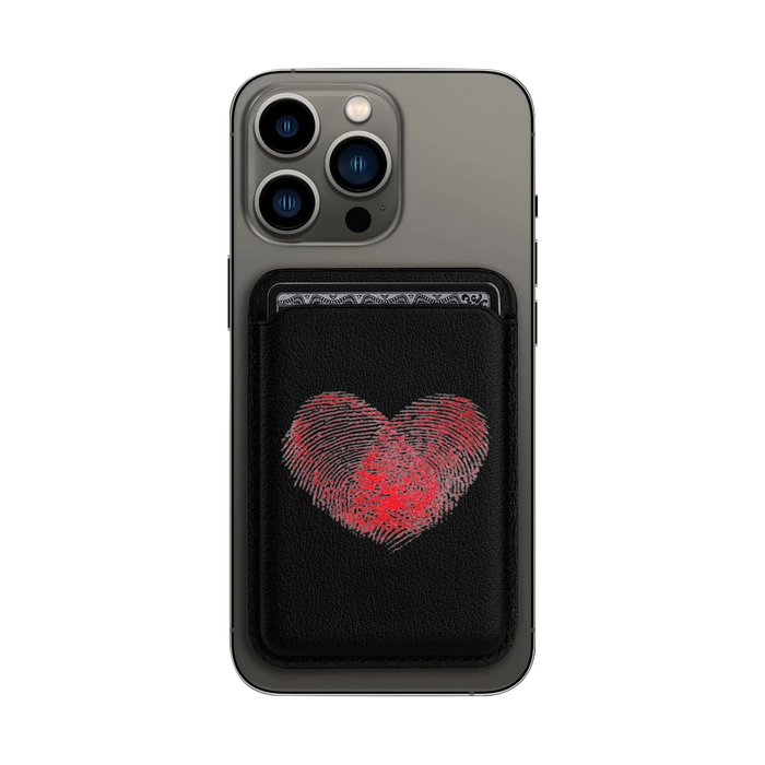 Thumbprint Heart's MagSafe Wallet