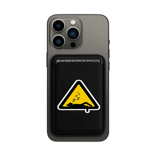 Caution Sleepy MagSafe Wallet
