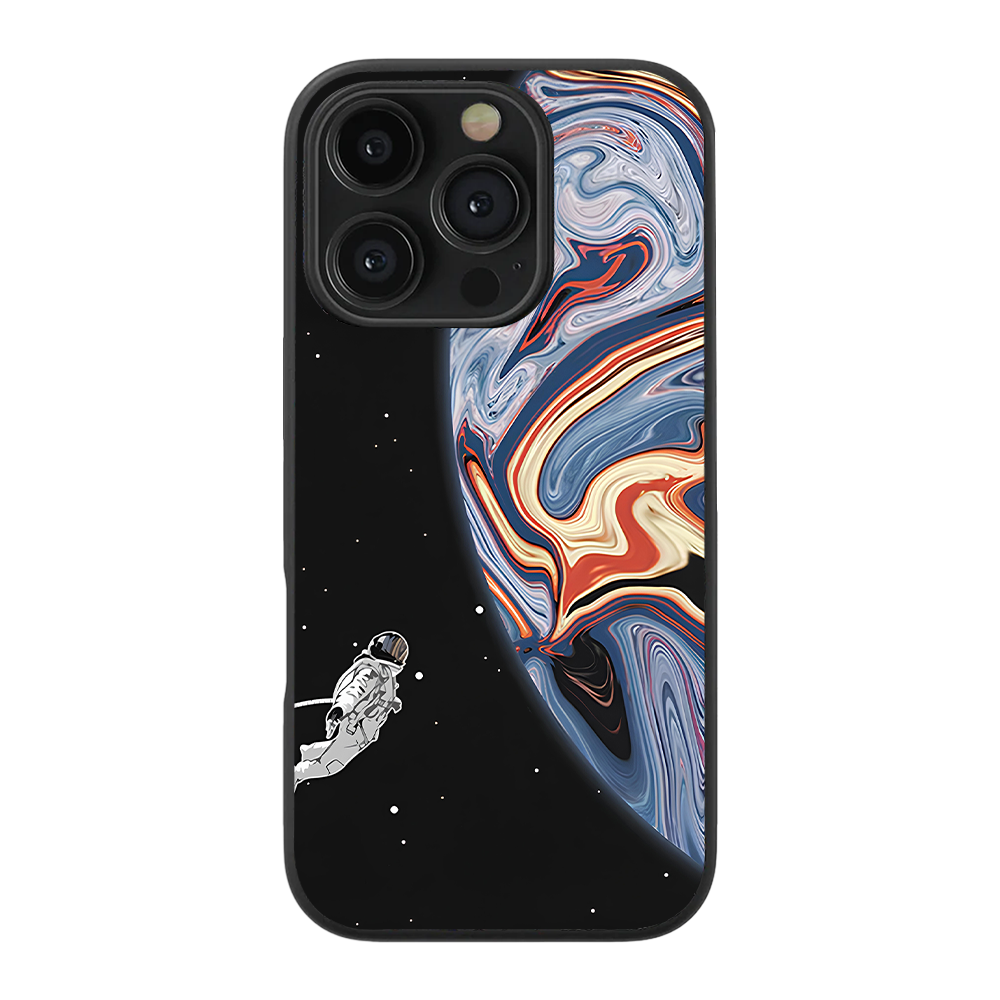 Liquid Planet Space Glass Phone Case