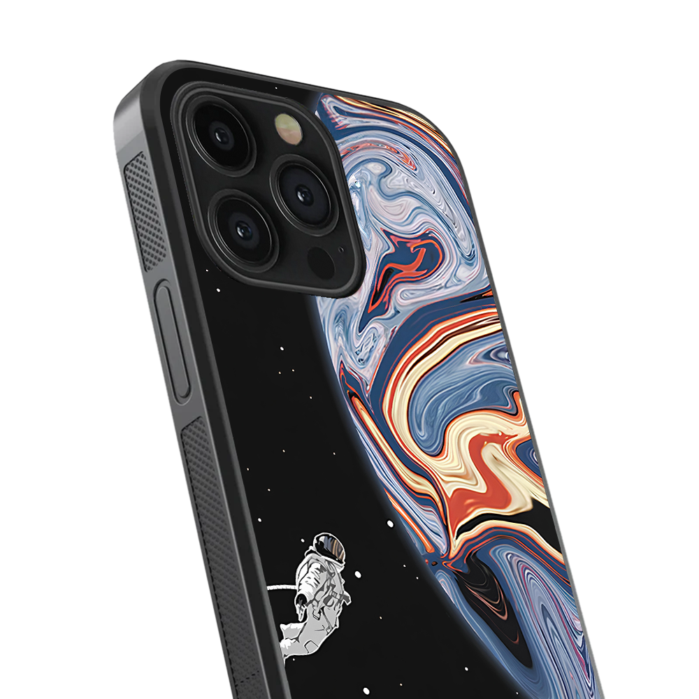 Liquid Planet Space Glass Phone Case