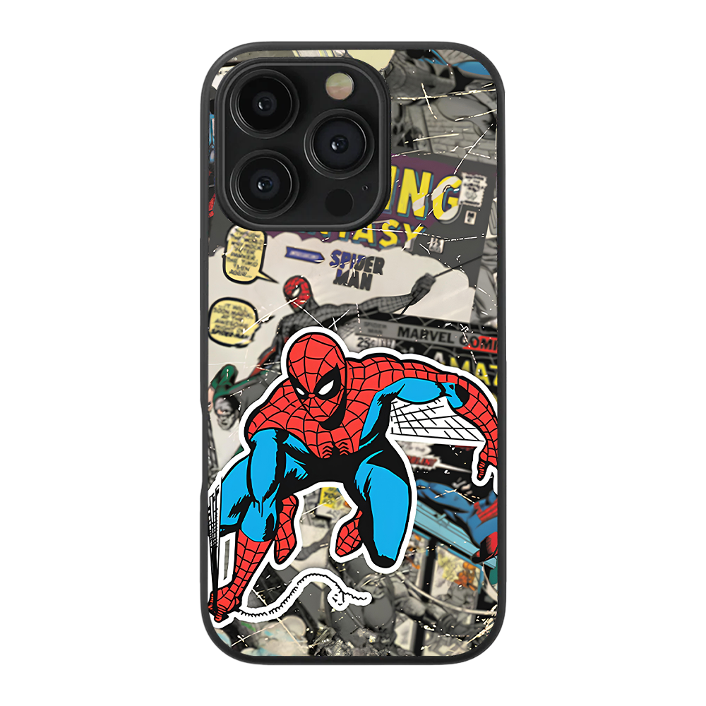 Vintage Spider-Man Glass Phone Case