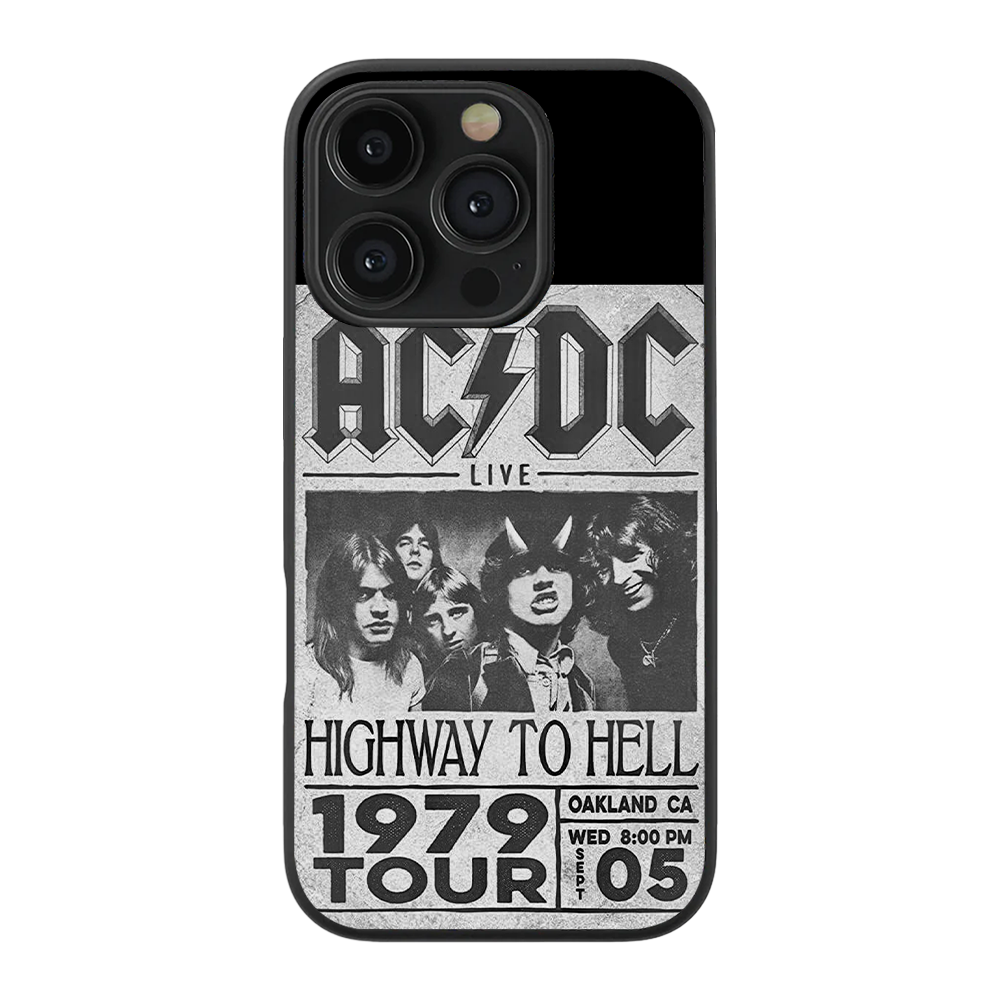 AC X DC Spotify Glass Phone Case