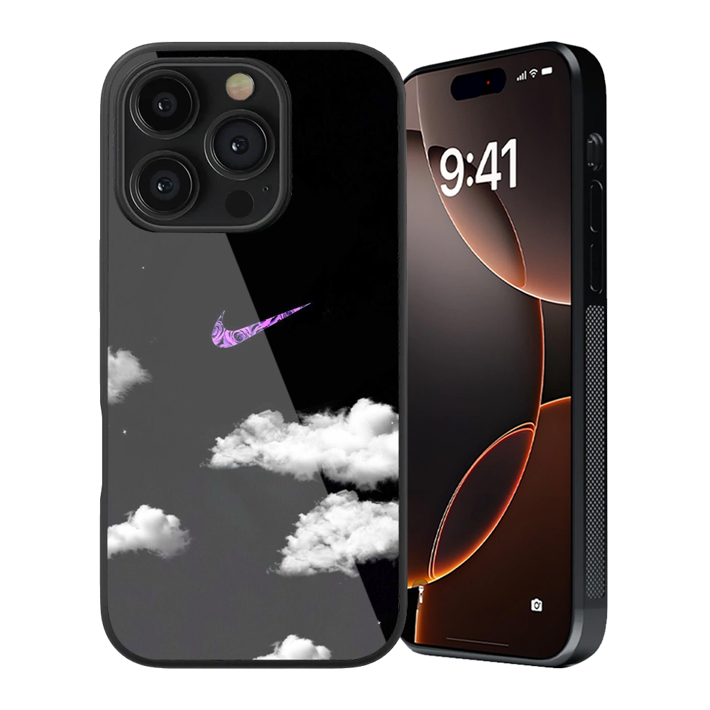 Nike Clouds Glass Phone Case