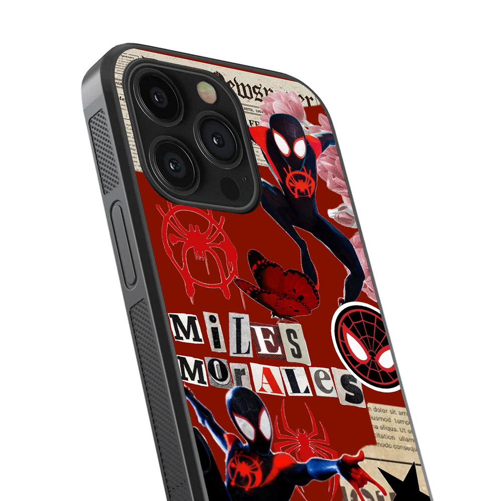 Spider-Man Miles Morales Pop Culture Glass Phone Case