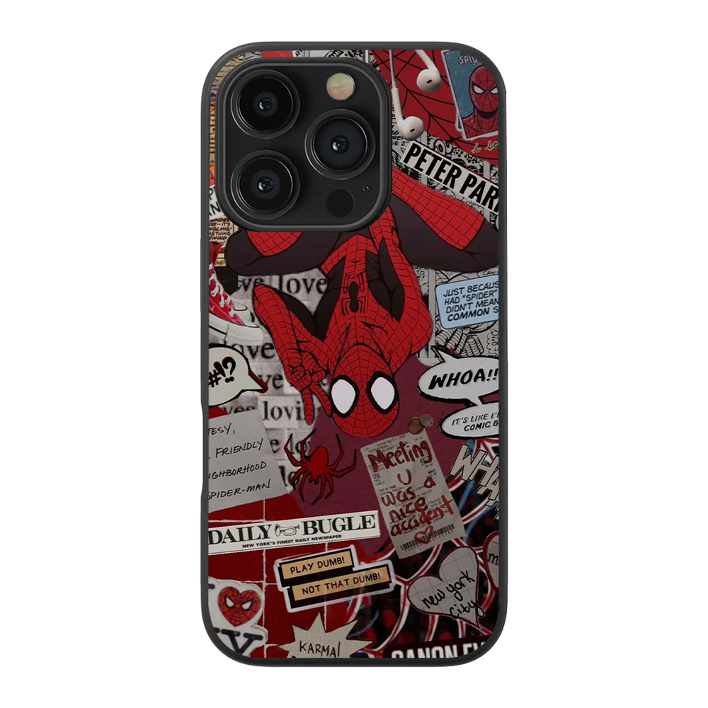 Spider-Man Aesthetic Glass Phone Case