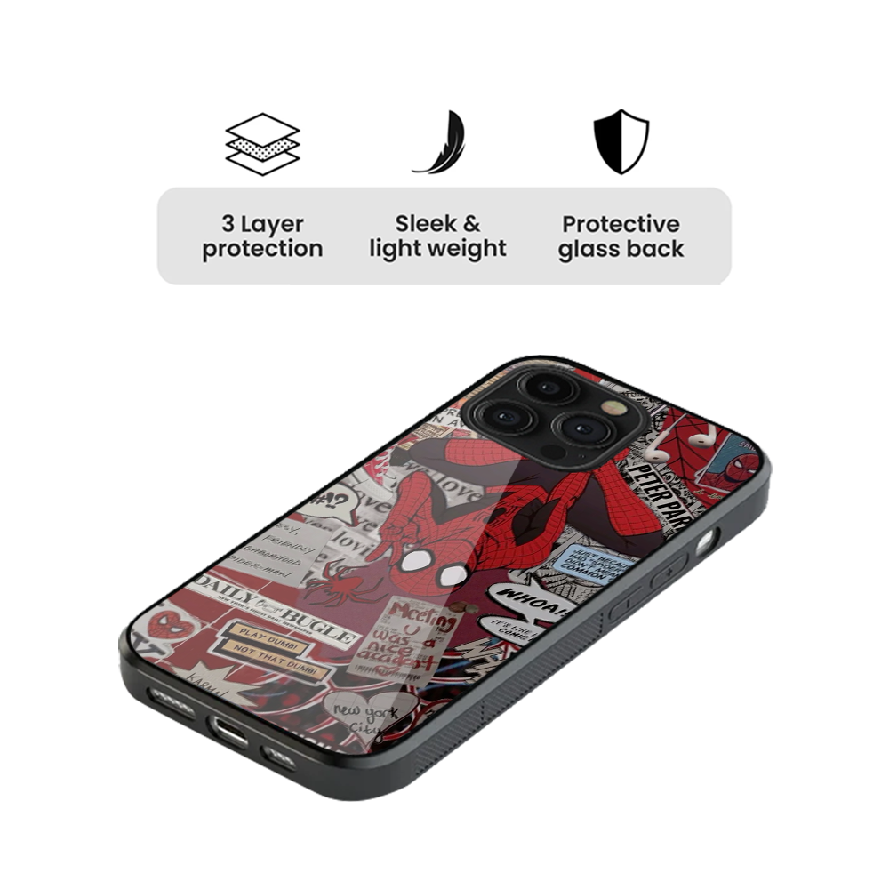 Spider-Man Aesthetic Glass Phone Case