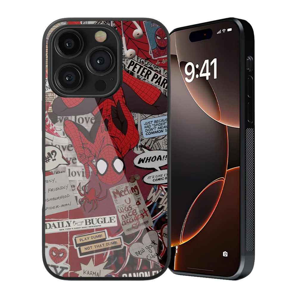 Spider-Man Aesthetic Glass Phone Case