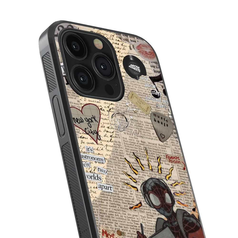 Spider-Man Vintage Glass Phone Case