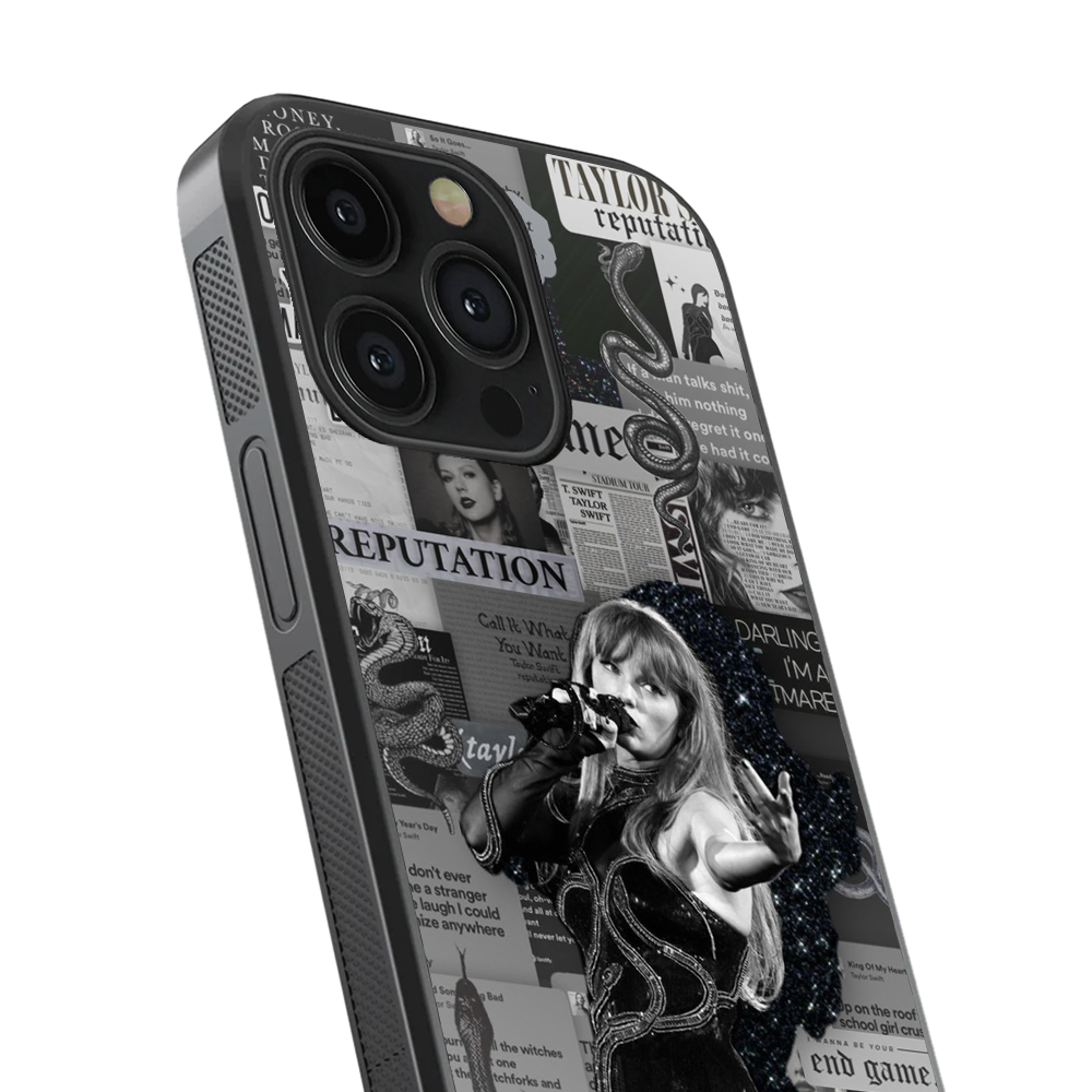 Taylor Swift Collection Spotify Glass Phone Case