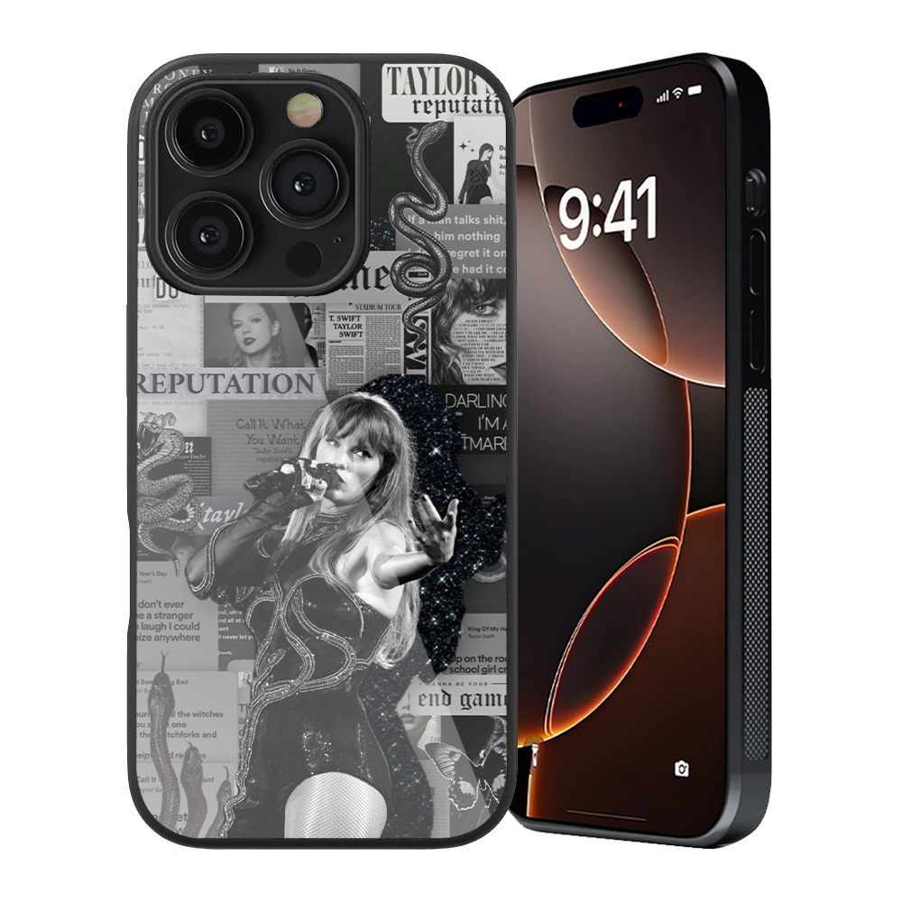 Taylor Swift Collection Spotify Glass Phone Case