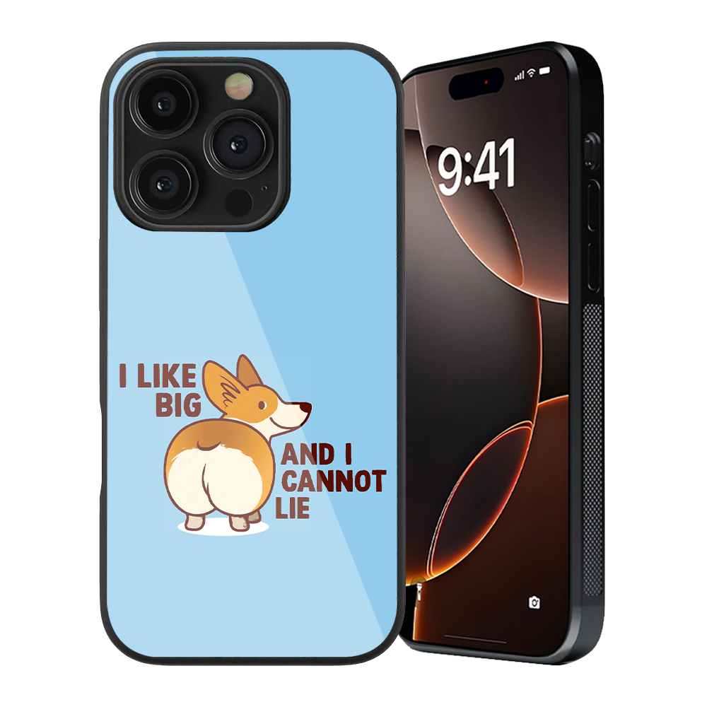 I like Big & I Cannot Lie Glass Phone Case