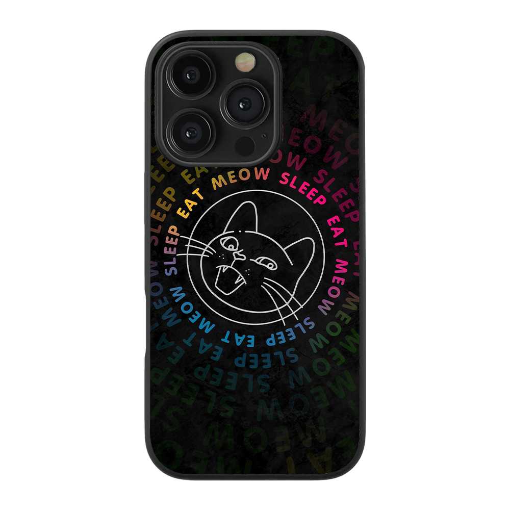 Meow Sleep Glass Phone Case