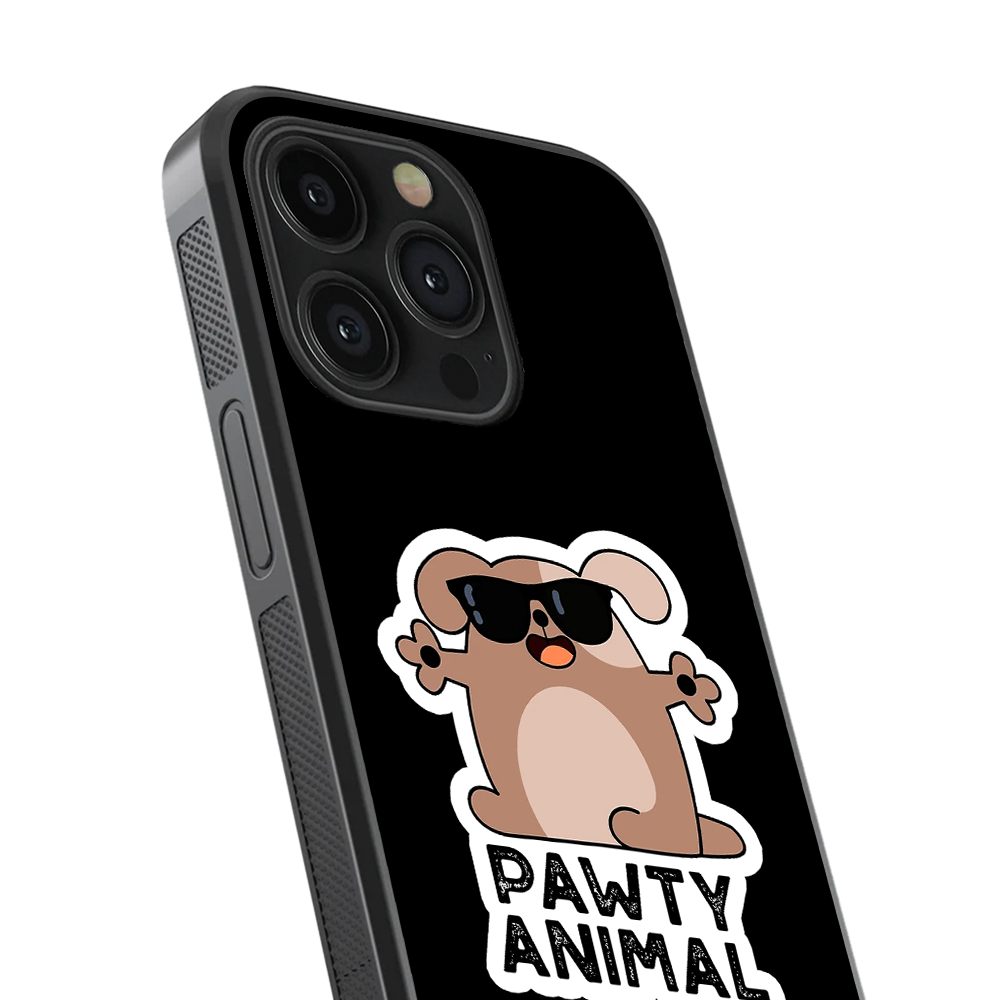 Pawty Animal Glass Phone Case