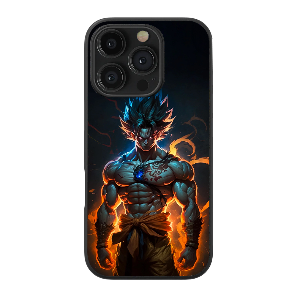 Goku Ultra Instinct One Piece Glass Phone Case