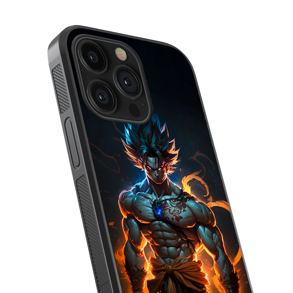 Goku Ultra Instinct One Piece Glass Phone Case