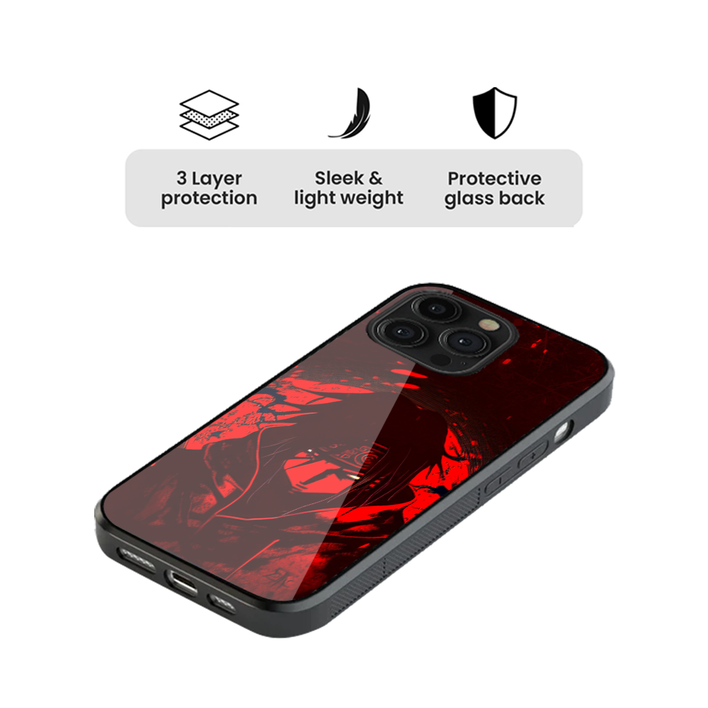 Itachi 1.0 One Piece Glass Phone Case