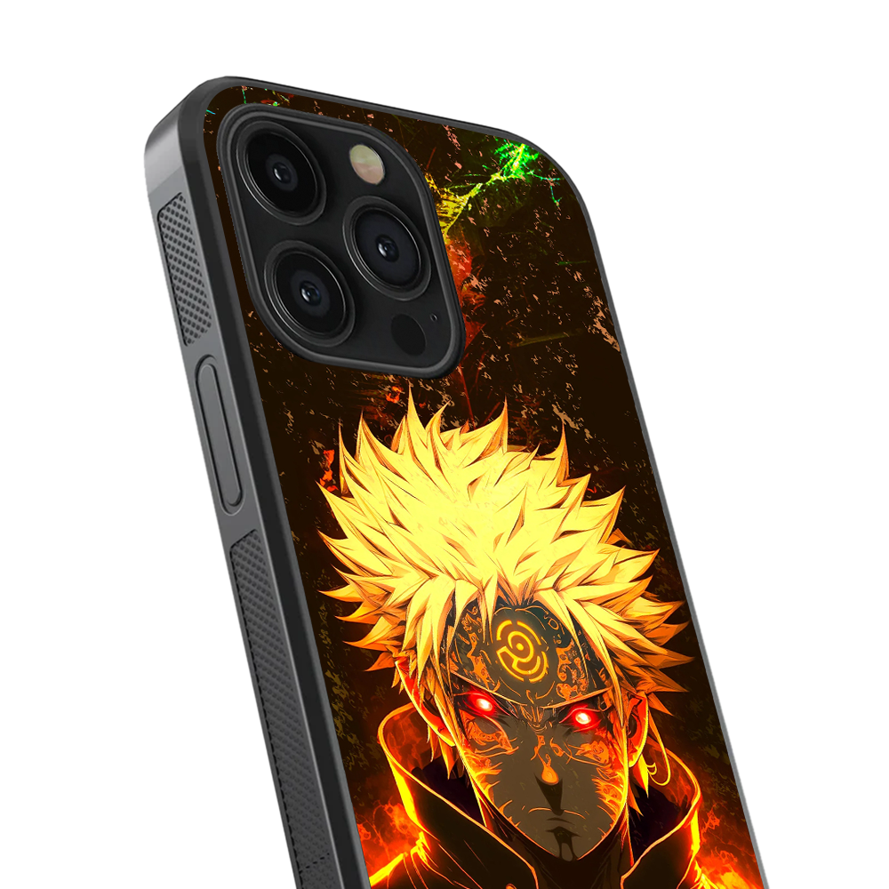 Naruto Ultrapower One Piece Glass Phone Case