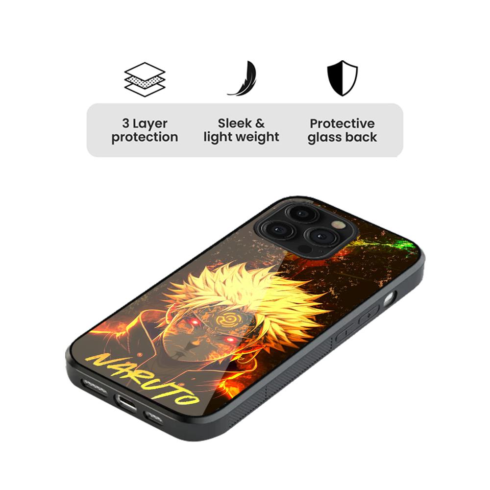 Naruto Ultrapower One Piece Glass Phone Case