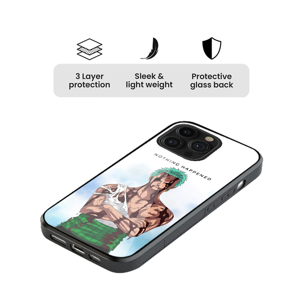 Roronoa Zoro 1.0 One Piece Glass Phone Case