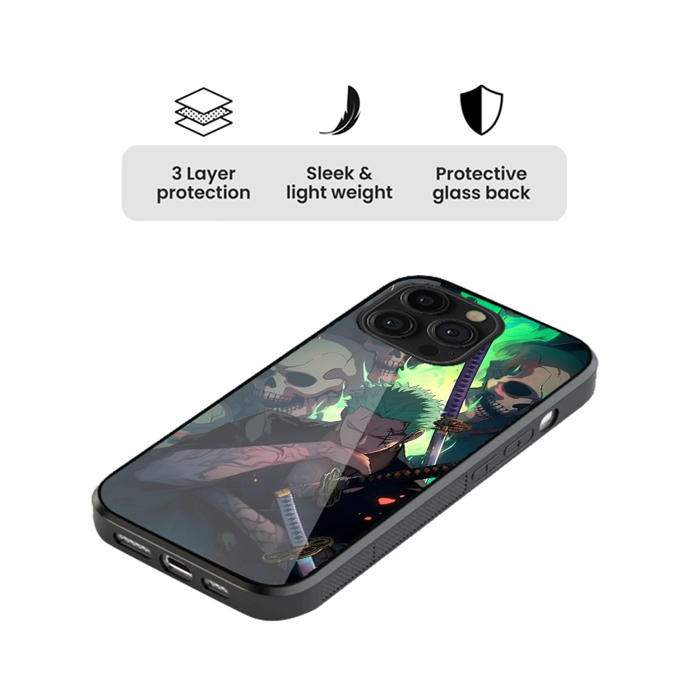 Roronoa Zoro 2.0 One Piece Glass Phone Case