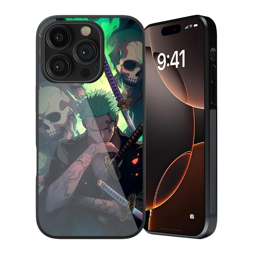 Roronoa Zoro 2.0 One Piece Glass Phone Case