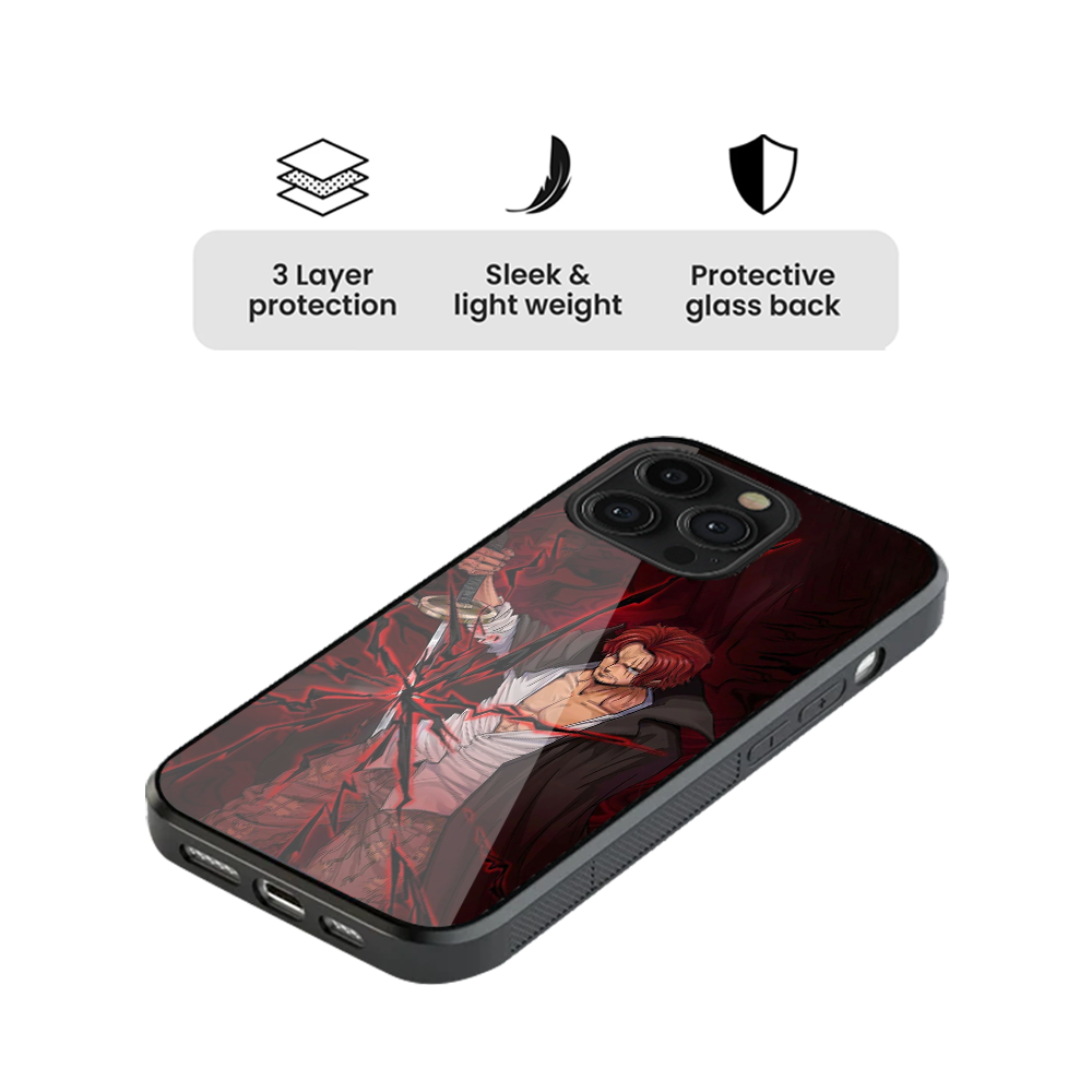 Shanks One Piece Glass Phone Case