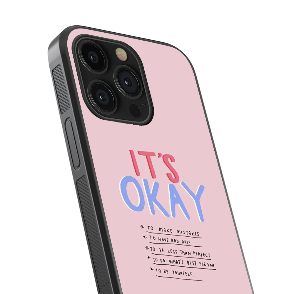 Self-Care Reminder Glass Phone Case