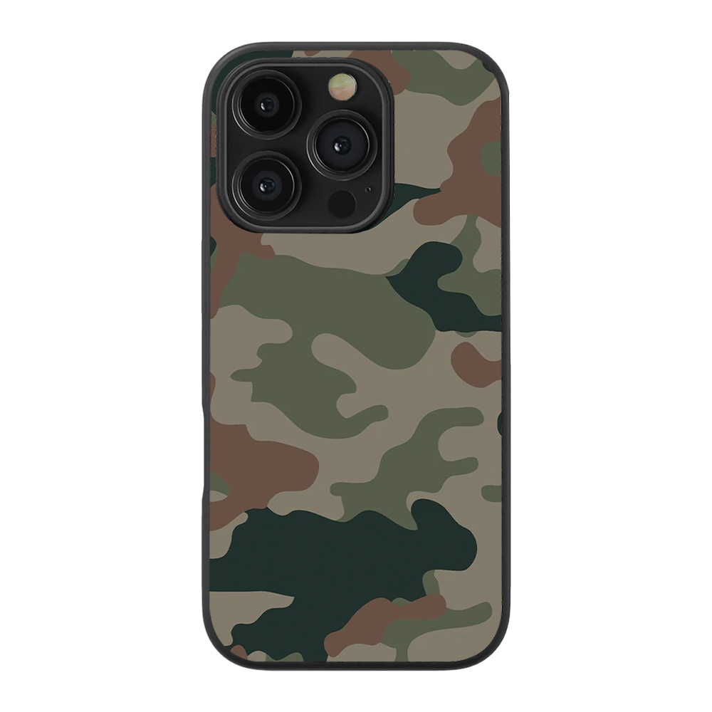 Camouflage Glass Phone Case